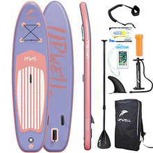Load image into Gallery viewer, UPWELL Inflatable Paddle Board Sup - Stand Up Blow Up Kids 3 Piece Easy Eddy Modular Hard Shell Youth Adults Surf Blue Seat
