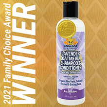 Load image into Gallery viewer, Organic Lavender Oatmeal Dog Shampoo and Conditioner | Hypoallergenic Conditioning Deodorizing Formula for Dogs Cats &amp; Pets | Treatment Wash Soothes Dry Itchy Skin | Aloe for Allergy Relief 8oz
