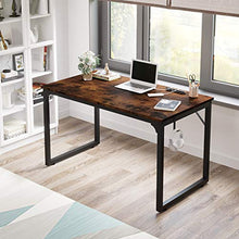 Load image into Gallery viewer, Home Office Desk, Modern Industrial Simple Style Computer Desk, Workstation, Sturdy Writing Desk, Flrrtenv(31", Rustic Brown)
