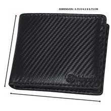 Load image into Gallery viewer, RFID Genuine Leather Bifold Wallet for Men and Women,2 Note pocket,coin pocket,multi card slots &amp; ID window (Black Carbon)
