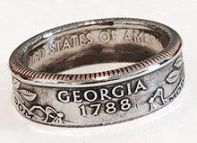 Load image into Gallery viewer, "Real U.S. Quarter Coin Rings. From years 1965 to 2008 and from all States"

