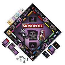 Load image into Gallery viewer, Monopoly: Disney Tim Burton's The Nightmare Before Christmas Edition Board Game, Fun Family Game, Board Game for Kids Ages 8 and Up (Amazon Exclusive)
