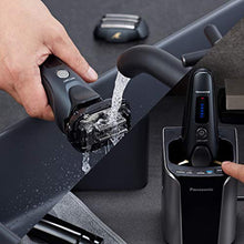 Load image into Gallery viewer, Panasonic Electric Razor for Men, Electric Shaver, ARC5 with Premium Automatic Cleaning and Charging Station, Wet Dry Shaver Men, Cordless Razor, with Pop-Up Trimmer ES-LV97-K, Black
