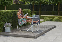 Load image into Gallery viewer, Keter Chelsea 3-Piece Resin Outdoor Patio Furniture Dining Bistro Set with Patio Table and Chairs, Charcoal - 224910
