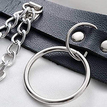 Load image into Gallery viewer, Victray Punk Waist Chain Belt Leather Body Chains Rave Body Jewelry Accessories for Women and Girls (Black)
