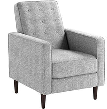Load image into Gallery viewer, Christopher Knight Home Mervynn Mid-Century Modern Fabric Recliners, 2-Pcs Set, Light Grey Tweed

