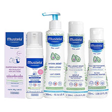 Load image into Gallery viewer, Mustela Newborn Arrival Gift Set - Baby Skincare &amp; Bath Time Essentials - Natural &amp; Plant Based - 5 Items Set
