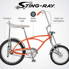 Load image into Gallery viewer, Schwinn Classic Old School Krate Bike, Ape Handlebar and Bucket Saddle, 20-Inch Wheels, Orange
