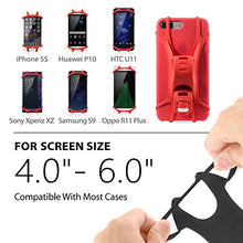 Load image into Gallery viewer, Bone Bike Tie X Universal Bike Phone Mount, Bicycle Handlebar Stroller Cell Phone Holder for iPhone 8 7 6s Plus 5 SE Samsung Galaxy S8 S7 Note 6, 4 to 6 Inch Smartphone- Black
