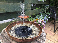 Load image into Gallery viewer, Solatec Solar Fountain, Solar Powered Bird Bath Fountain Pump 1.4W Solar Panel Kit Water Pump,Outdoor Watering Submersible Pump for Pond, Pool, Garden, Fish Tank, Aquarium
