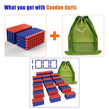 Load image into Gallery viewer, Coodoo Compatible Darts 1000 PCS Refill Pack Bullets for Nerf N-Strike Elite Series Blasters Toy Gun - Blue with Storage Bag
