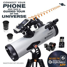 Load image into Gallery viewer, Celestron – StarSense Explorer LT 114AZ Smartphone App-Enabled Telescope – Works with StarSense App to Help You Find Stars, Planets &amp; More – 114mm Newtonian Reflector – iPhone/Android Compatible
