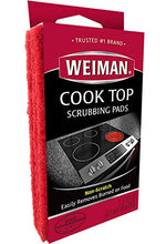 Load image into Gallery viewer, Weiman Cook Top Scrubbing Pads – Gently Clean and Remove Burned-on Food from All Smooth Top and Glass Cooktop Ranges, 3 reusable pads
