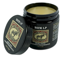Load image into Gallery viewer, Bickmore Leather Conditioner, Scratch Repair Bick LP 4oz - Heavy Duty LP Leather Preservative | Leather Protector, Softener and Restorer Balm for Dry, Cracked, and Scratched Leather | Made in USA
