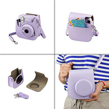 Load image into Gallery viewer, Fujifilm Instax Mini 11 Instant Camera - Lilac Purple (16654803) + 2X Fujifilm Instax Mini Twin Pack Instant Film (40 Sheets) + Protective Case + Photo Album - Instax Mini 11 Accessory Gift Bundle
