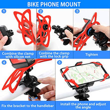 Load image into Gallery viewer, 3 Pack Bike Water Bottle Holder, Silicone Phone Holder Secure, Aluminum Bike Bell, 360° Cup Holder Bottle Cage for Bike Motorcycle Stroller, Phone Mount Any Smart Phone, Bicycle Bell, Bike Accessories
