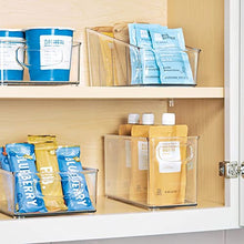Load image into Gallery viewer, iDesign Linus BPA-Free Plastic Stackable Organizer Storage Bin with Handles for Kitchen, Pantry, Bathroom, Small
