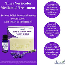 Load image into Gallery viewer, Naturasil Homeopathic Remedies Tinea Versicolor 10% Sulfur Soap | Also Helps to Relieve Candida &amp; Onychomycosis- 4 Ounce Bar
