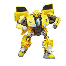 Load image into Gallery viewer, Transformers: Bumblebee Movie Toys, Power Charge Bumblebee Action Figure - Spinning Core, Lights and Sounds - Toys for Kids 6 and Up, 10.5-inch
