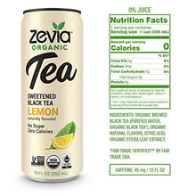 Load image into Gallery viewer, Zevia Organic Sugar Free Iced Tea, Tea Time Variety Pack, 12 Ounce Cans (Pack of 12)
