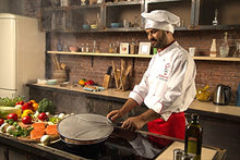 Load image into Gallery viewer, Grease Splatter Screen for Frying Pan 13" - Stops 99% of Hot Oil Splash - Protects Skin from Burns - Splatter Guard for Cooking - Iron Skillet Lid Keeps Kitchen Clean - Stainless Steel
