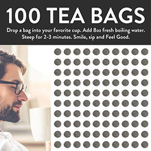 Load image into Gallery viewer, Organic Jasmine Green Tea Bags | 100 Tea Bags | Jasmine Scented Green Tea | Eco-Conscious Tea Bags in Kraft Bag | by FGO
