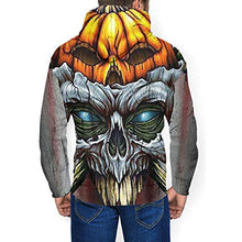 Load image into Gallery viewer, Men &amp; Boys Hoodie for Cycling Fishing Sports - Horror Skull Evil Pumpkin 3D Printed Slim Fit Pullover Sweatshirt Drawstring Novelty Tunic Top Blouse
