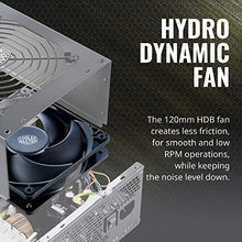 Load image into Gallery viewer, Cooler Master MWE Gold 850 V2 Full Modular, 850W, 80+ Gold Efficiency, 2 EPS Connectors, 120mm HDB Fan, Semi-fanless Operation, 5 Year Warranty
