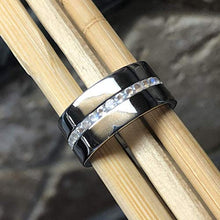 Load image into Gallery viewer, Natural Rainbow Moonstone 925 Solid Sterling Silver Men's Ring Size 6, 7, 8, 9, 10, 11, 12, 13
