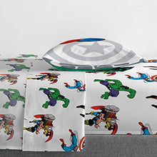 Load image into Gallery viewer, Marvel Avengers Comic Cool Twin Sheet Set - 3 Piece Set Super Soft and Cozy Kid’s Bedding Features Captain America, Spiderman, &amp; Iron Man - Fade Resistant Microfiber Sheets (Official Marvel Product)
