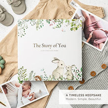 Load image into Gallery viewer, Keepsake Baby Memory Book for Baby Boy or Girl – Timeless Baby First 5 Year Baby Book – A Milestone Book to Record Every Event from Birth to Age 5 – Gender Neutral Baby Journal Scrapbook Photo Album
