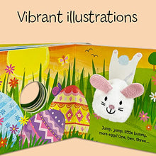 Load image into Gallery viewer, Hippity, Hoppity, Little Bunny (Finger Puppet Board Book for Easter Basket Stuffer Ages 0-4) (Finger Puppet Book)
