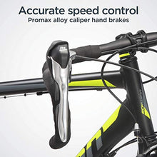 Load image into Gallery viewer, Schwinn Phocus 1600 Drop Bar Mens Road Bicycle, 58cm/Large Alluminum Step-Over Frame, Carbon Fiber Fork, Shimano 16-Speed Drivetrain, 700c Wheels, Black
