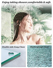Load image into Gallery viewer, LONDAMA Shower Door,Frameless Single Sliding Glass Shower Doors 3/8"(10mm) Clear Tempered Glass,Noiseless Shatterproof Bathroom Shower Doors (60"W x 76"H, Matte Black)
