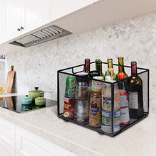 Load image into Gallery viewer, Mesh Hanging File Folder Box Organizer, Meshist Office Metal File Foldable Storage Crate,Letter Size, Black.
