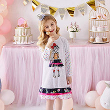 Load image into Gallery viewer, DXTON Little Girls Dresses Winter Long Sleeve Animal Dresses LH7771 6T
