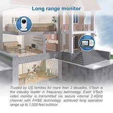 Load image into Gallery viewer, VTech VM819 Video Baby Monitor with 19Hour Battery Life 1000ft Long Range Auto Night Vision 2.8” Screen 2Way Audio Talk Temperature Sensor Power Saving Mode and Lullabies, White
