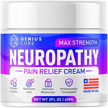 Load image into Gallery viewer, Neuropathy Nerve Pain Relief Cream - Maximum Strength Relief Cream for Foot, Hands, Legs, Toes Includes Arnica, Vitamin B6, Aloe Vera, MSM - Scientifically Developed for Effective Relief 2oz
