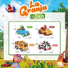 Load image into Gallery viewer, La Granja De Zenon Car Toys Inertia car Friction Toy Cars 2 Pack Push Back Vehicle Friction Powered Set for Boys Girls (Lorito Pepe &amp; Gallo Bartolito)
