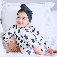 Load image into Gallery viewer, THE PERFECT HAIRCARE Microfiber Hair Towel Wrap Ultra-Fine Anti-Frizz Turban That Never Falls Off - Curly Girl Method Approved &amp; Big (40' x 27.5") - Black
