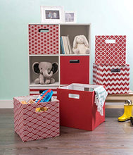 Load image into Gallery viewer, DII Hard Sided Collapsible Fabric Storage Container for Nursery, Offices, &amp; Home Organization, (13x13x13") - Solid Rust

