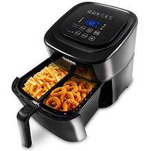 Load image into Gallery viewer, NUWAVE BRIO 6-Quart Digital Air Fryer with one-touch digital controls, 6 easy presets, precise temperature control, recipe book, basket divider, wattage control, PREHEAT &amp; REHEAT Function
