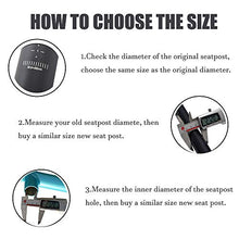 Load image into Gallery viewer, ZUKKA Bike Seatpost 27.2 x 350mm Aluminum Alloy Bicycle Seat Post with Adjustable Clamp
