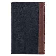 Load image into Gallery viewer, KJV Holy Bible, Standard Size, Premium Full Grain Leather Red Letter Edition - Thumb Index &amp; Ribbon Marker, King James Version, Black/Saddle Tan
