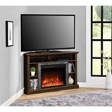 Load image into Gallery viewer, Ameriwood Home Overland Electric Corner Fireplace for TVs up to 50" Wide, Espresso
