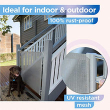 Load image into Gallery viewer, Perma Outdoor Retractable Baby Gate 33" Tall, Extends to 71" Wide, Gray
