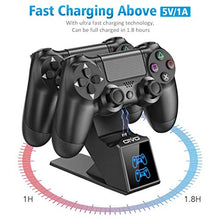 Load image into Gallery viewer, PS4 Controller Charger Station, OIVO Playstation 4 Controller Charging Dock Station, Built-in 1.8H Fast-Charging Chip for Dualshock 4 Controllers
