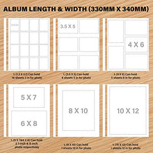 Load image into Gallery viewer, Safedealshop Magnetic Self-Stick Page Photo Album,Leather Cover,Holds 4X6,5X7,6X8,8X10,10X12 of Photos,Suitable for Anniversary Albums,Wedding Photo Album,Baby Growth,Family Album.
