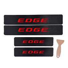 Load image into Gallery viewer, JEYODA Carbon Fiber Vinyl Sticker Car Door Sill Protector Scuff Plate Door Entry Guard For Ford EDGE Car Accessories(red)
