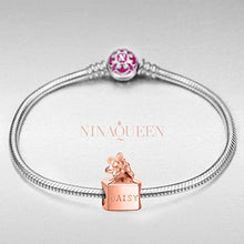 Load image into Gallery viewer, NinaQueen 925 Sterling Silver "Daisy Perfume" Bottles Charms, Charms for Bracelet
